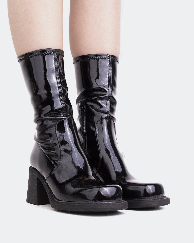 L'intervalle Baptiste Noir Verni Stretch Noir