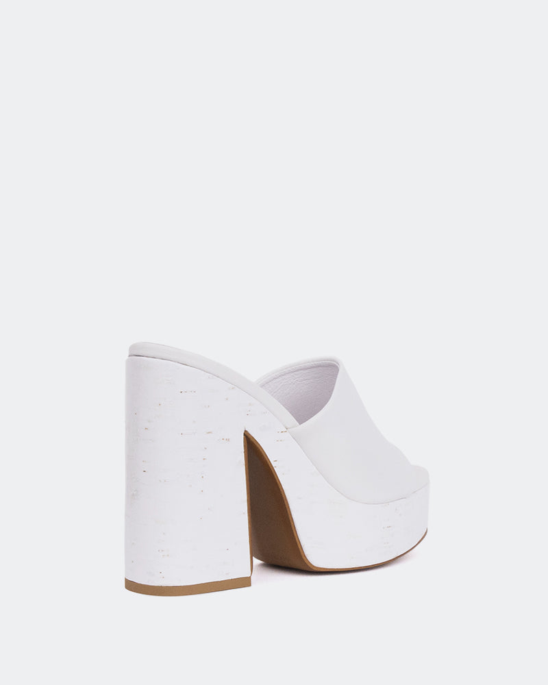 L'intervalle Barrel Blanc Cuir Blanc