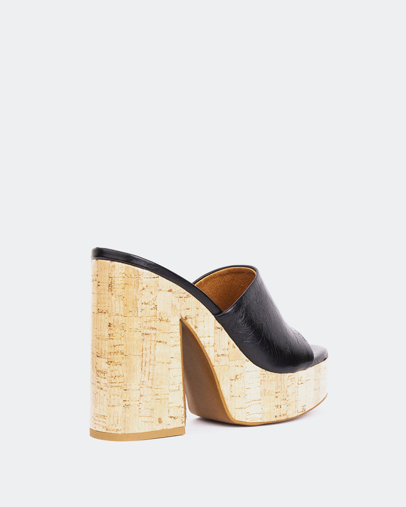 L'intervalle Barrel Noir Cuir Noir