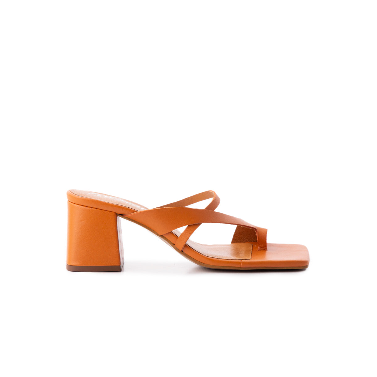 l'intervalle Barriada cuir orange Orange
