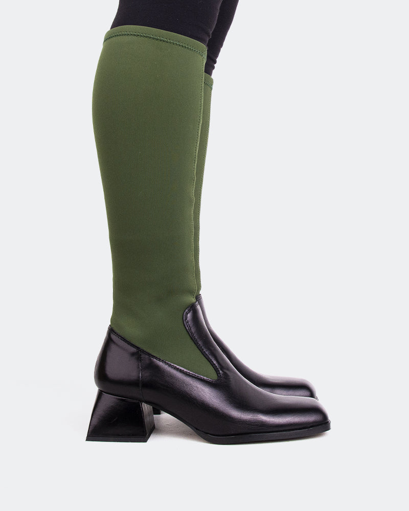 l'intervalle Bayeux Kaki en tricot extensible Vert