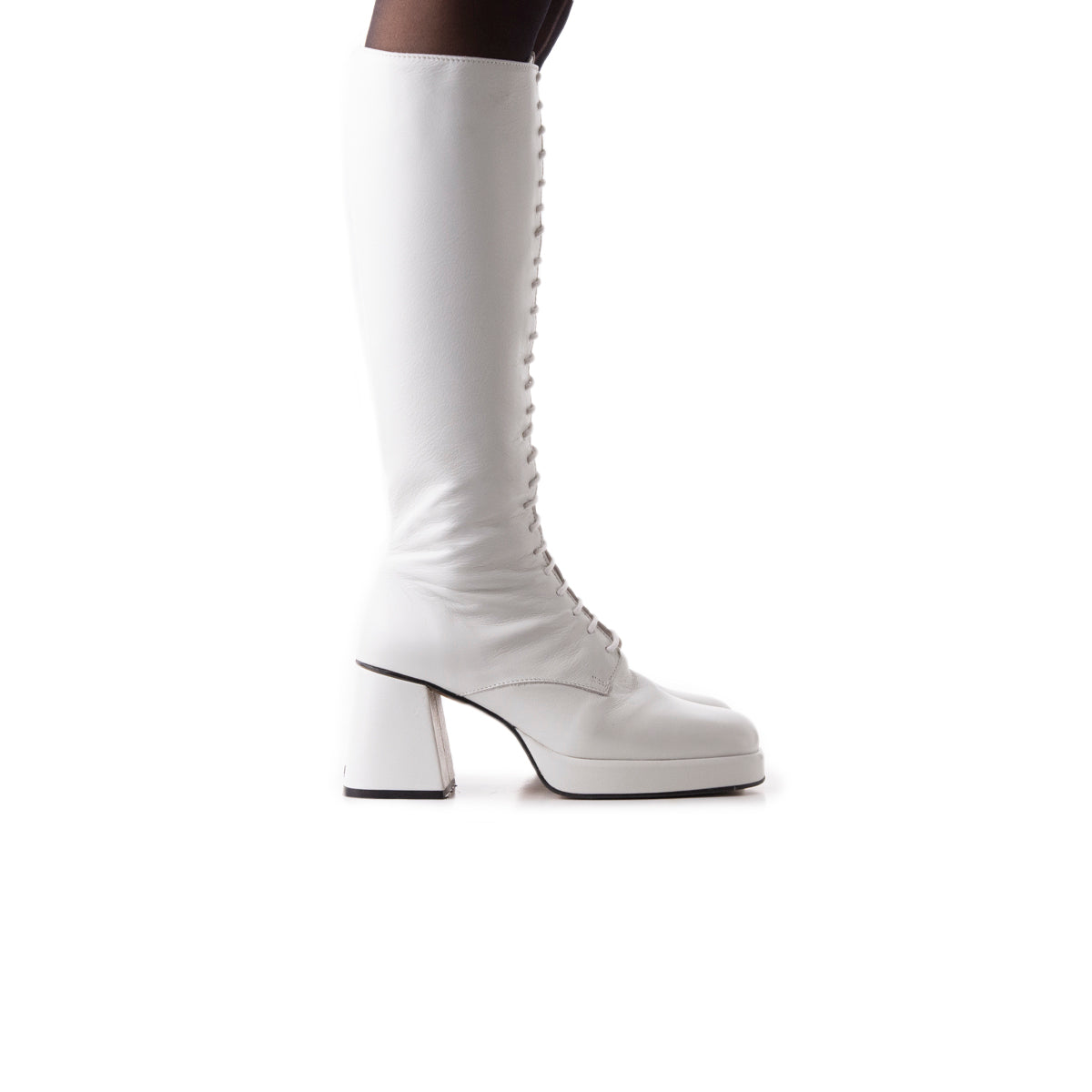 l'intervalle Bayonne Blanc Cuir Blanc