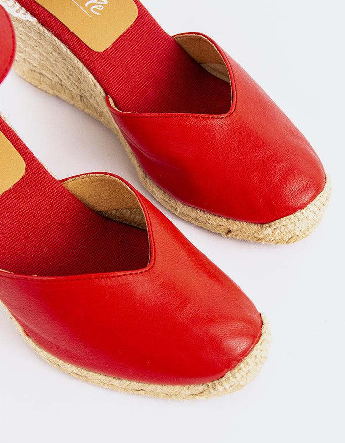 L'intervalle Beatrice Rouge Cuir Rouge
