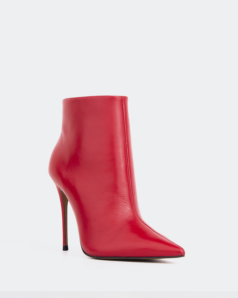 L'intervalle Beauty Cuir Foncé Rouge Rouge