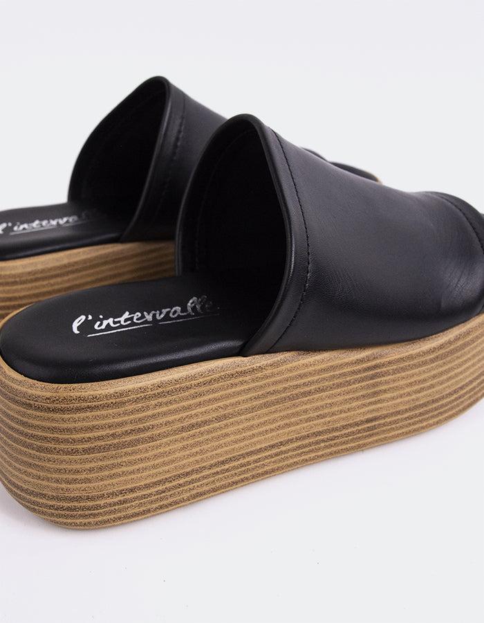 L'intervalle Beluga Noir Cuir Noir