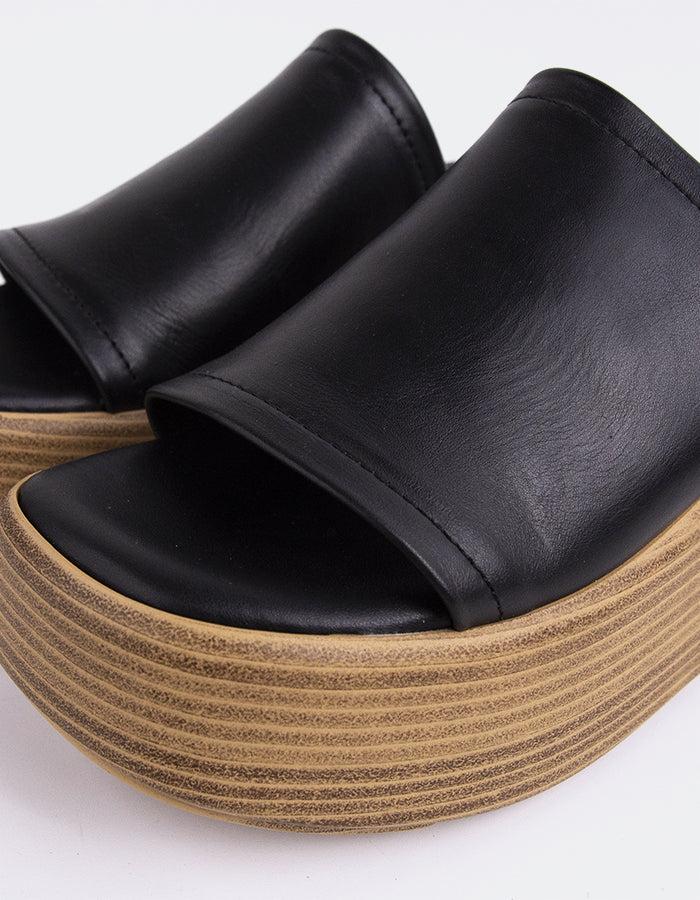 L'intervalle Beluga Noir Cuir Noir