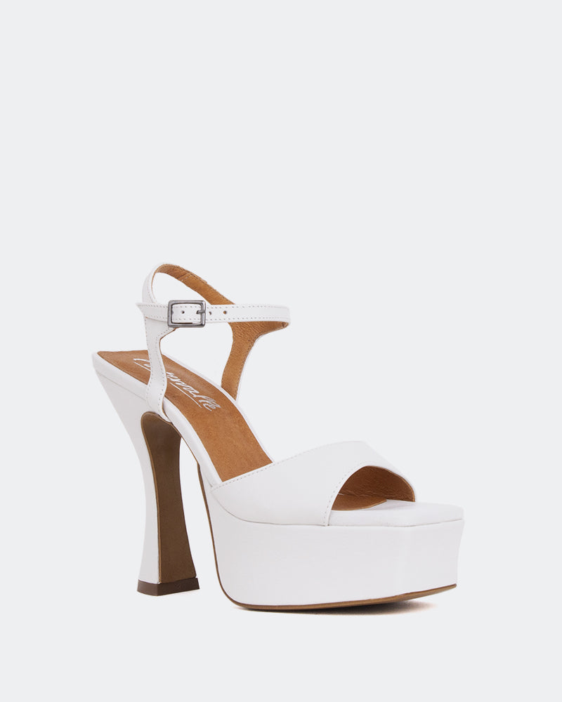 L'intervalle Betsey Blanc Cuir/Cuir Blanc Blanc