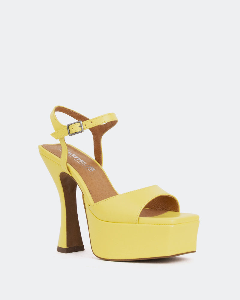 L'intervalle Betsey Jaune Cuir/Cuir Jaune Jaune