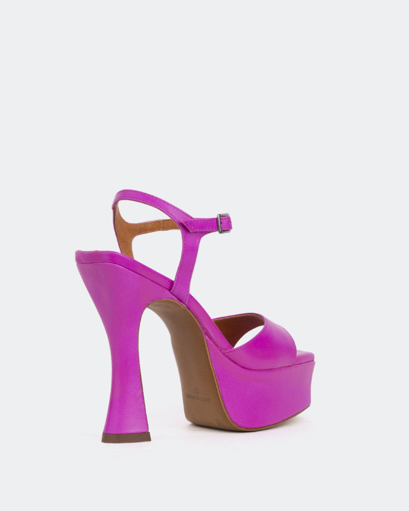 L'intervalle Betsey Mauve Cuir/Cuir Violet Mauve