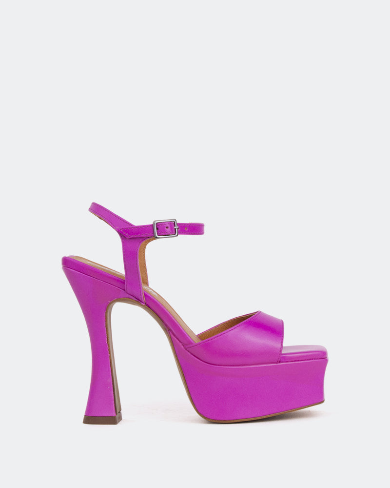l'intervalle Betsey Mauve Cuir/Cuir Violet Mauve