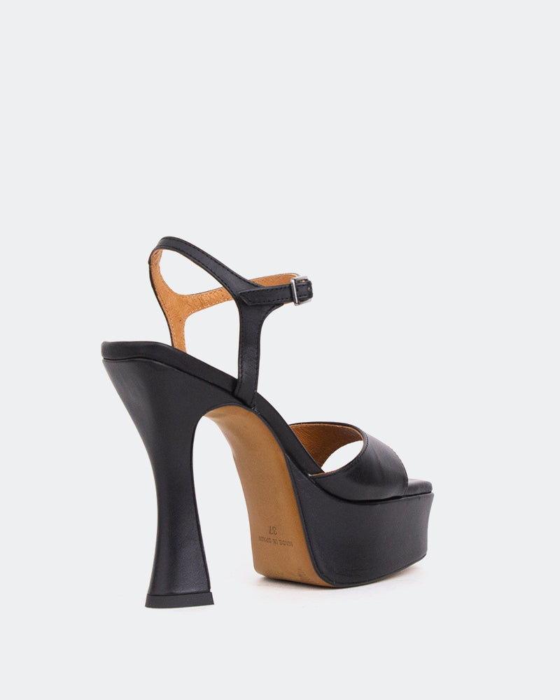 L'intervalle Betsey Noir Cuir/Cuir Noir Noir