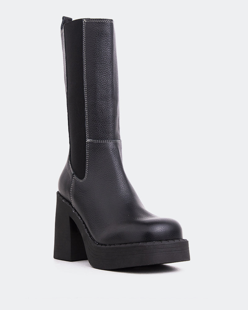 L'intervalle Bexley Noir Cuir Noir