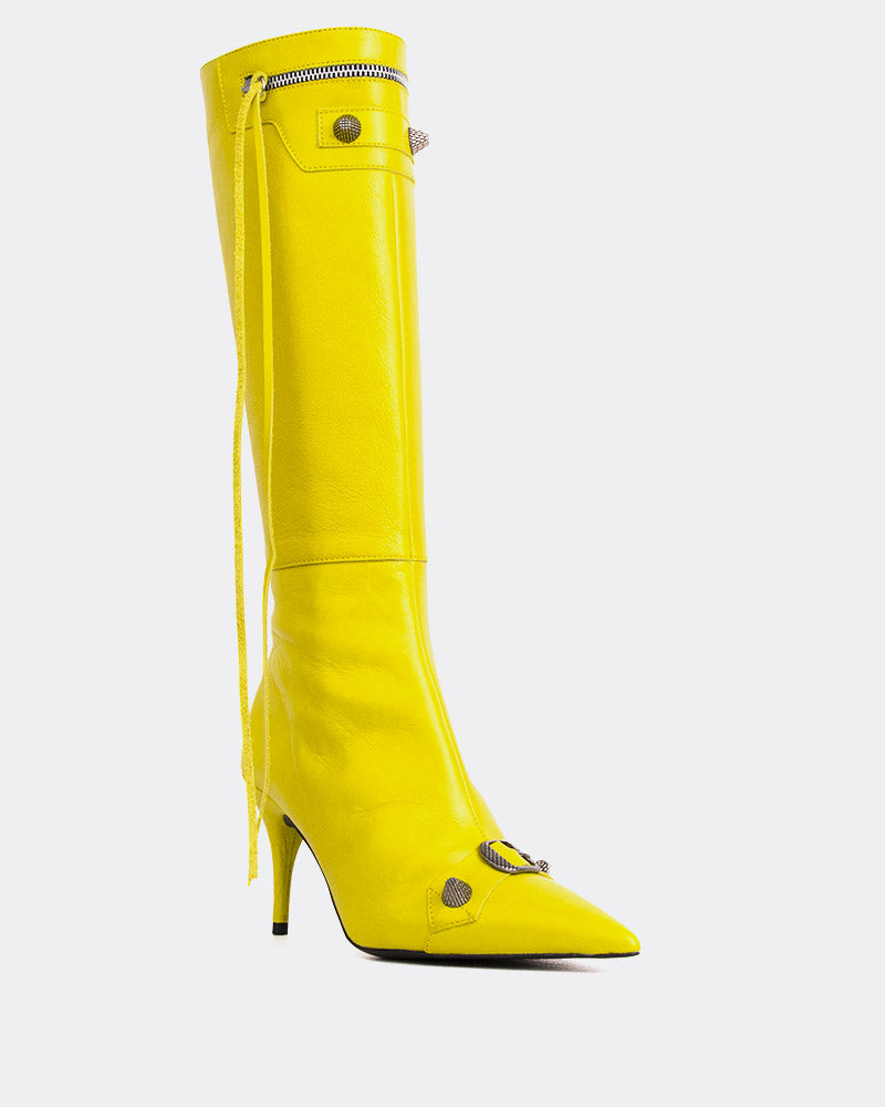 L'intervalle Beyonce Lime Leather Jaune