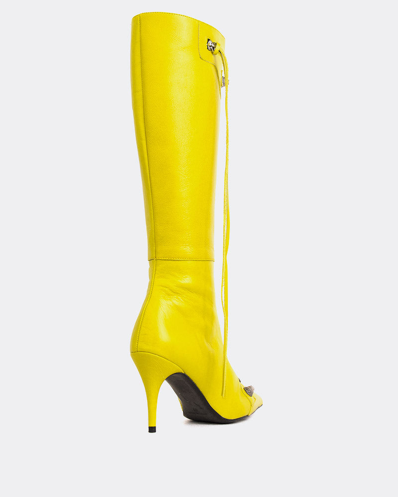 L'intervalle Beyonce Lime Leather Jaune
