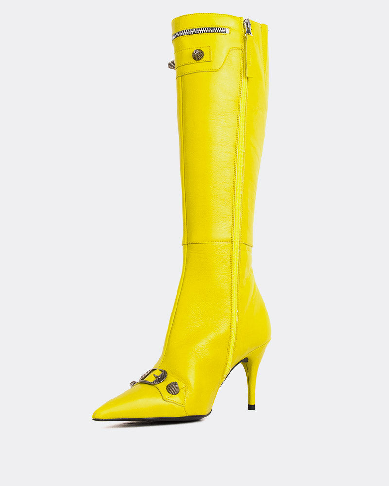 L'intervalle Beyonce Lime Leather Jaune