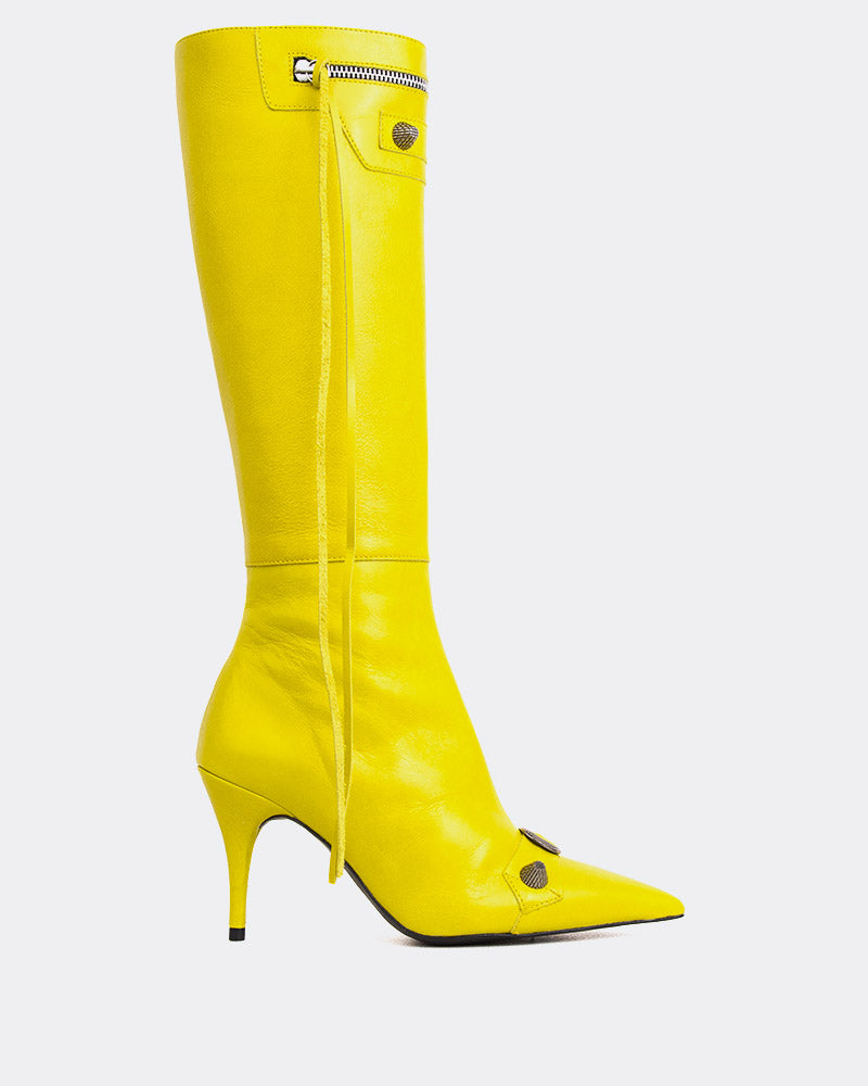 l'intervalle Beyonce Lime Leather Jaune