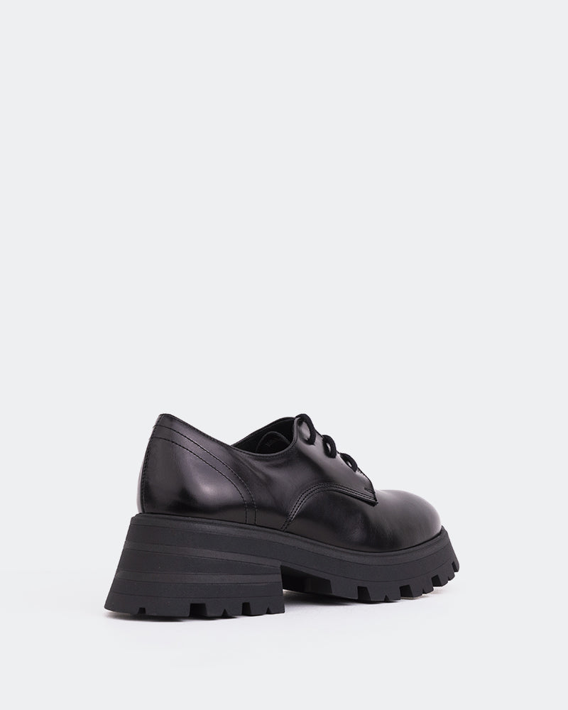 L'intervalle Bieber Noir Cuir Noir