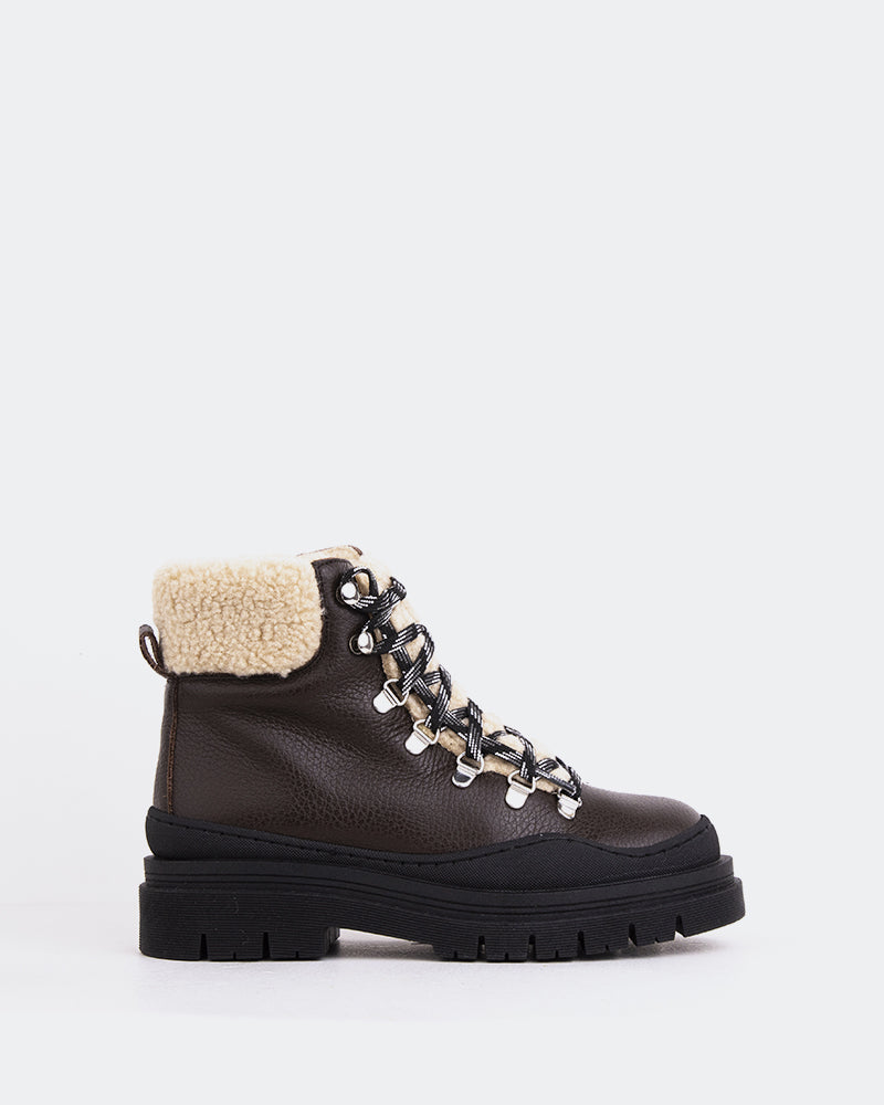 l'intervalle Blues Brun Cuir Brun