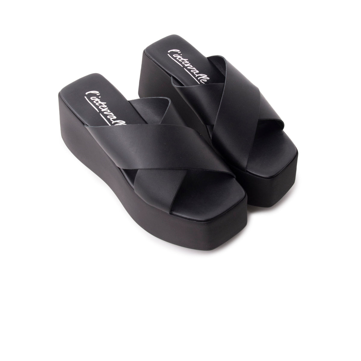 L'intervalle Boo Noir Cuir Noir