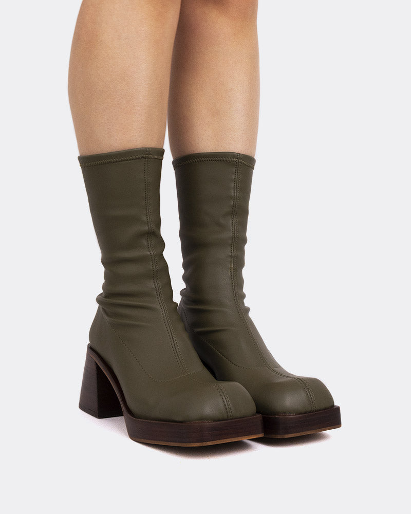 L'intervalle Bordon Kaki Stretch Vert