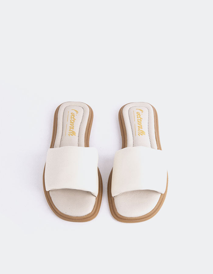 L'intervalle Bosnie Blanc Cassé Cuir Blanc