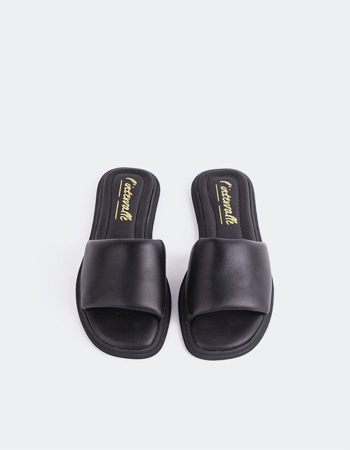 L'intervalle Bosnie Noir Cuir Noir