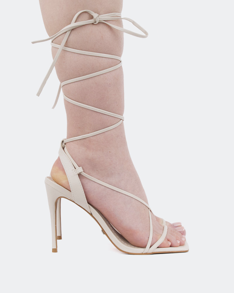 l'intervalle Boudoir Blanc Cassé Cuir Blanc