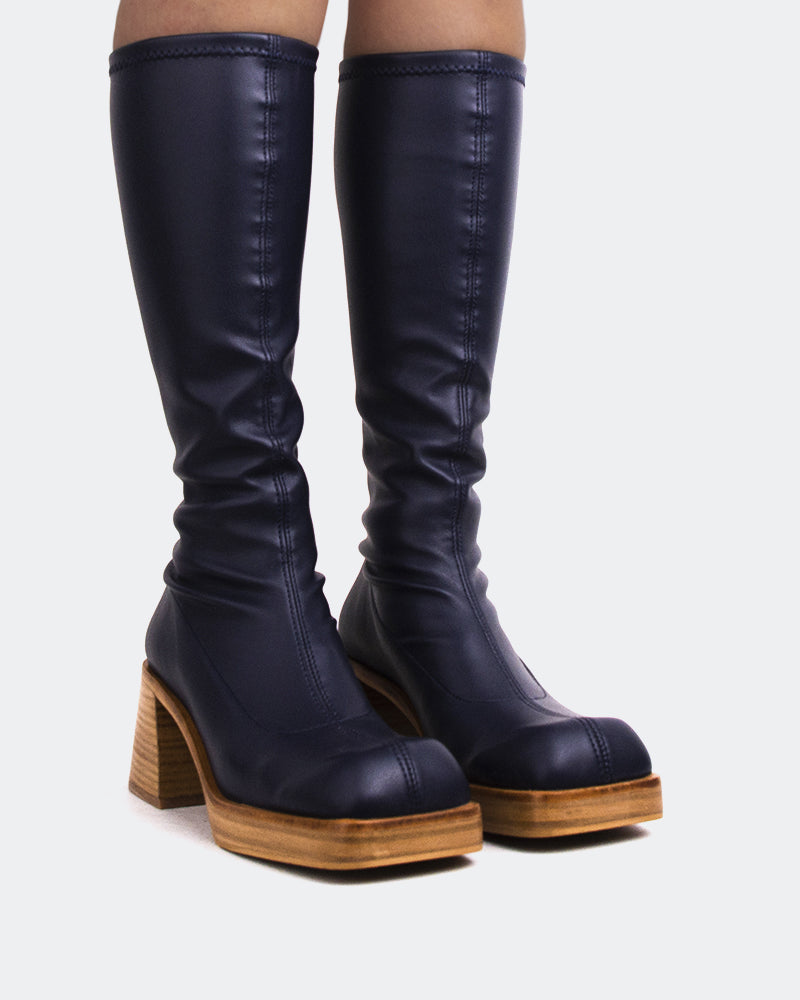 L'intervalle Bourne Navy Stretch Bleu