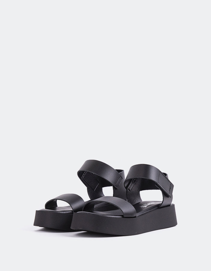 L'intervalle Bouton D'or Noir Cuir Noir
