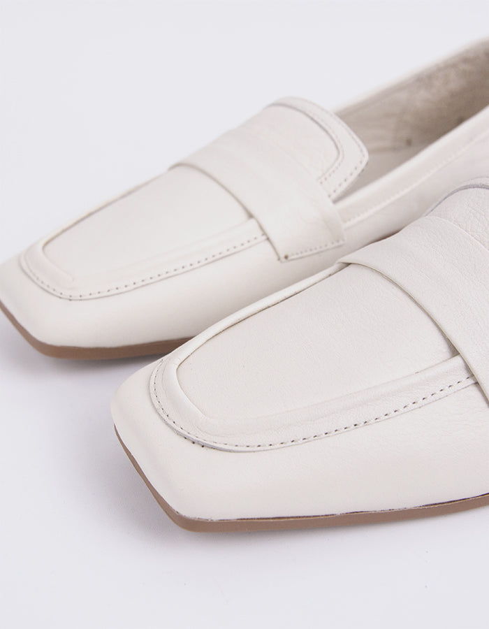 L'intervalle Brescia Ice Leather Blanc