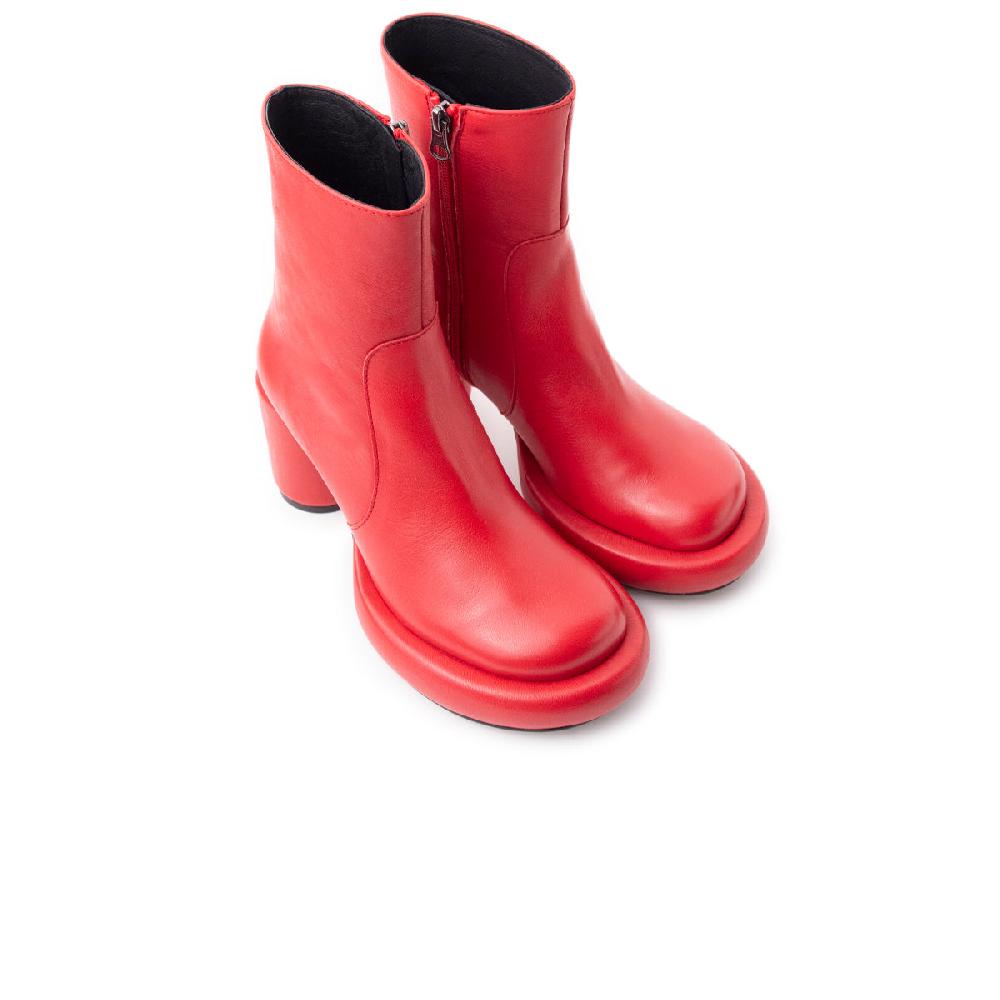 L'intervalle Brody Rouge Cuir Rouge