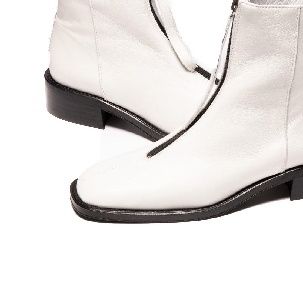 L'intervalle Bruges Blanc Cuir Blanc