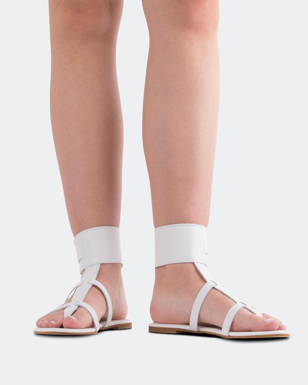 L'intervalle Bruni Blanc Cuir Blanc