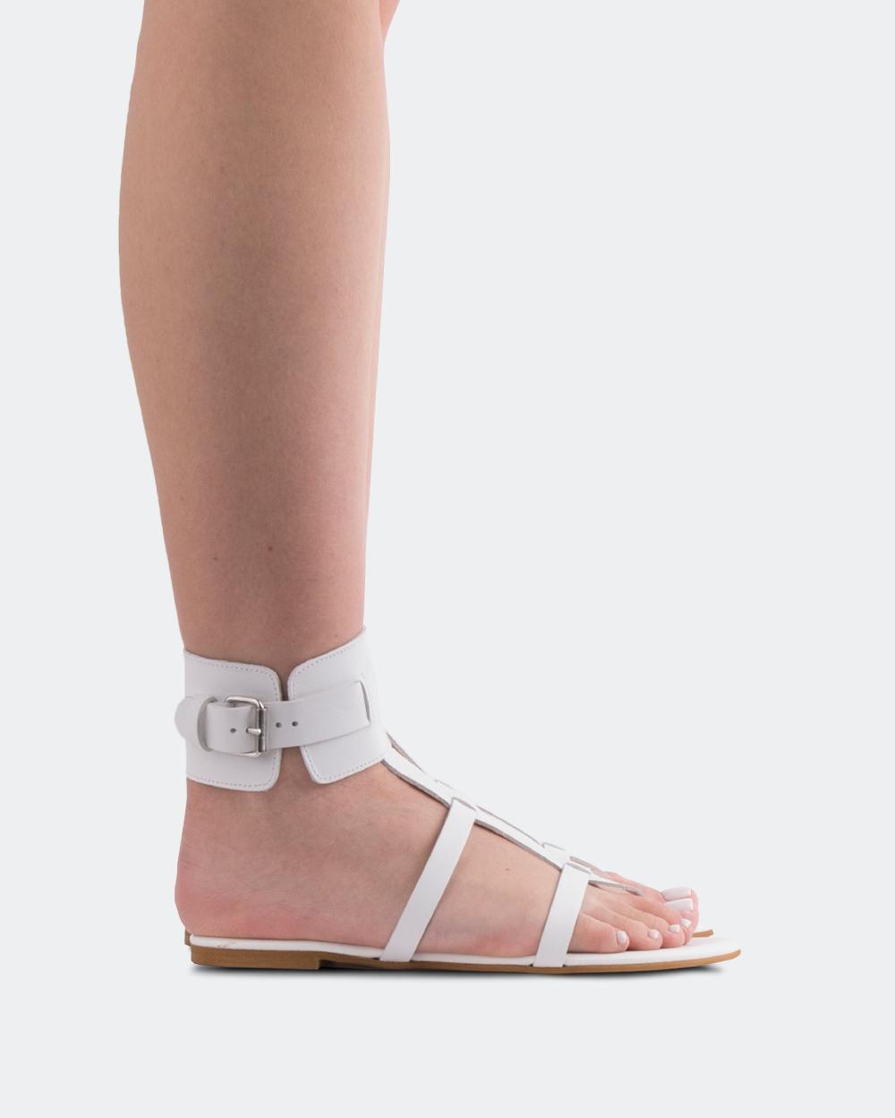 l'intervalle Bruni Blanc Cuir Blanc