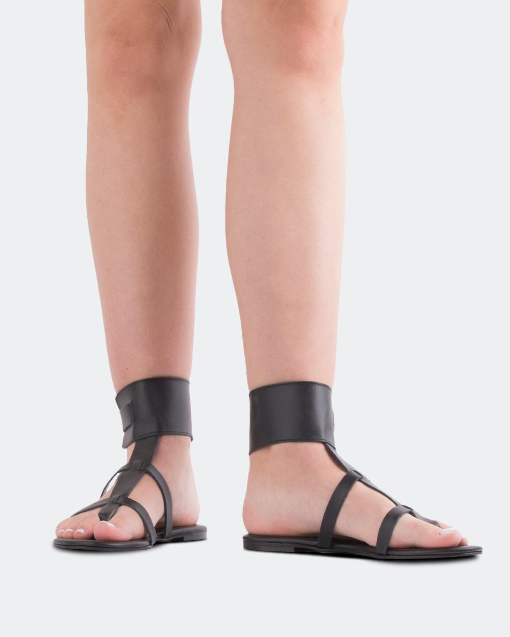 L'intervalle Bruni Noir Cuir Noir