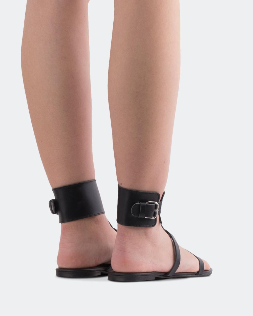 L'intervalle Bruni Noir Cuir Noir