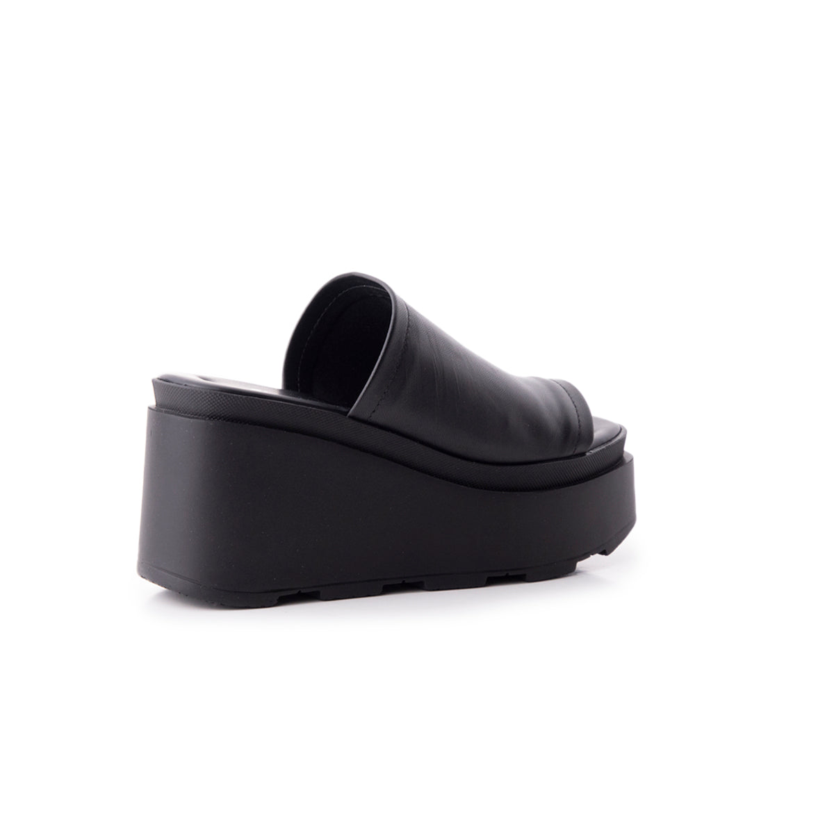 L'intervalle Bunny Noir Cuir Noir