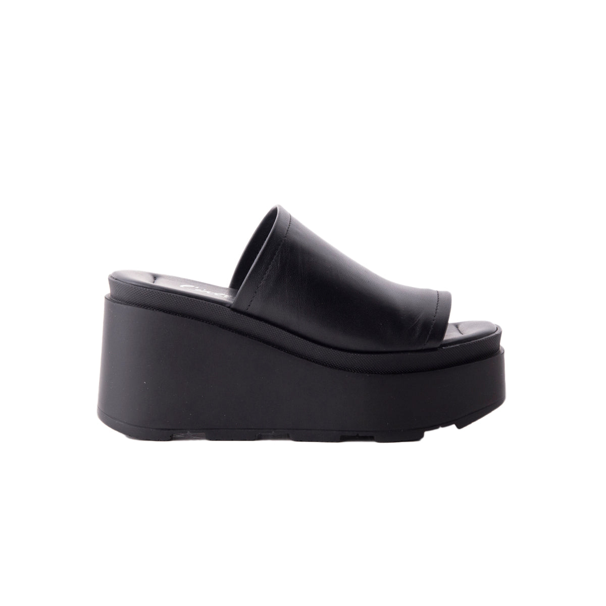 l'intervalle Bunny Noir Cuir Noir