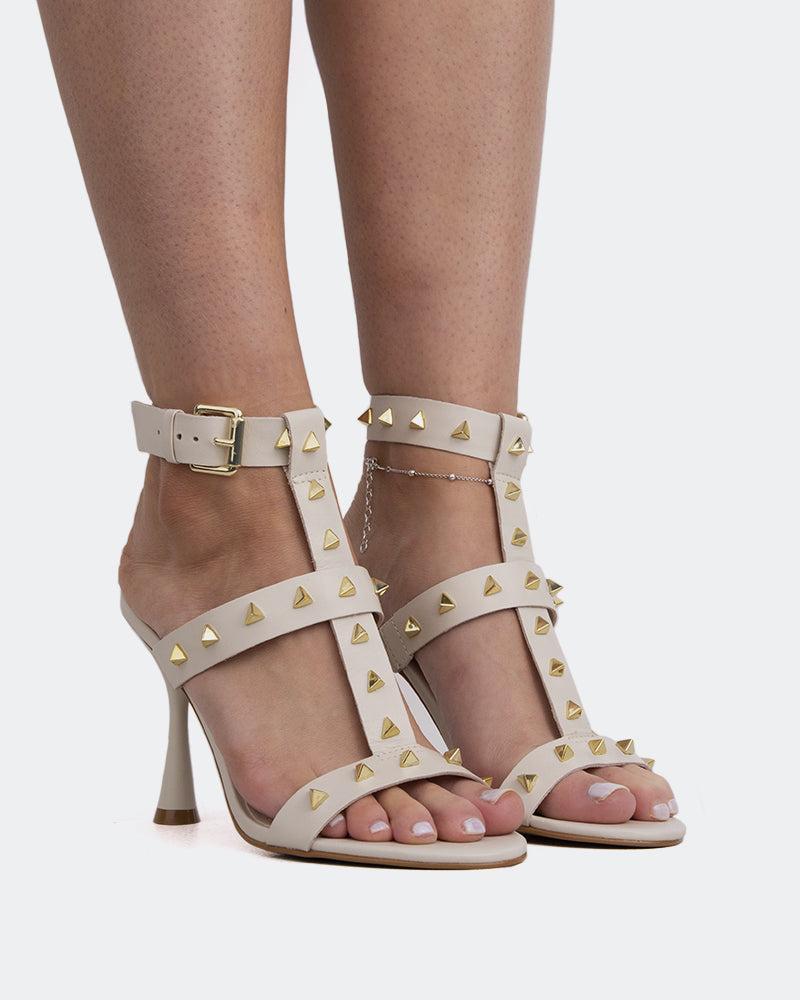 L'intervalle Cameran Blanc Cassé Cuir Blanc