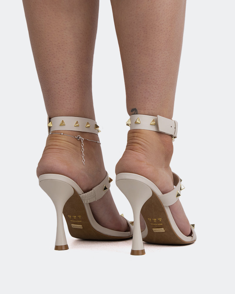 L'intervalle Cameran Blanc Cassé Cuir Blanc