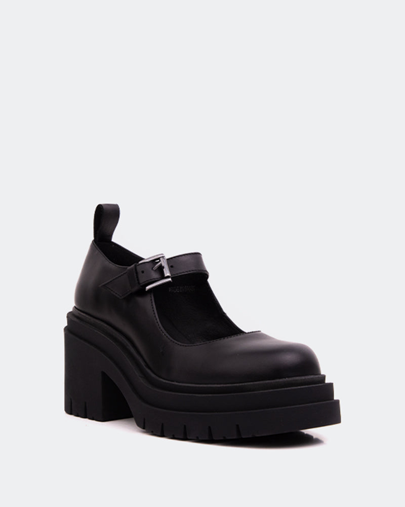 L'intervalle Canny Noir Cuir Noir