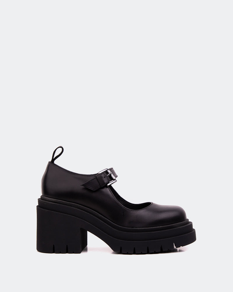 l'intervalle Canny Noir Cuir Noir