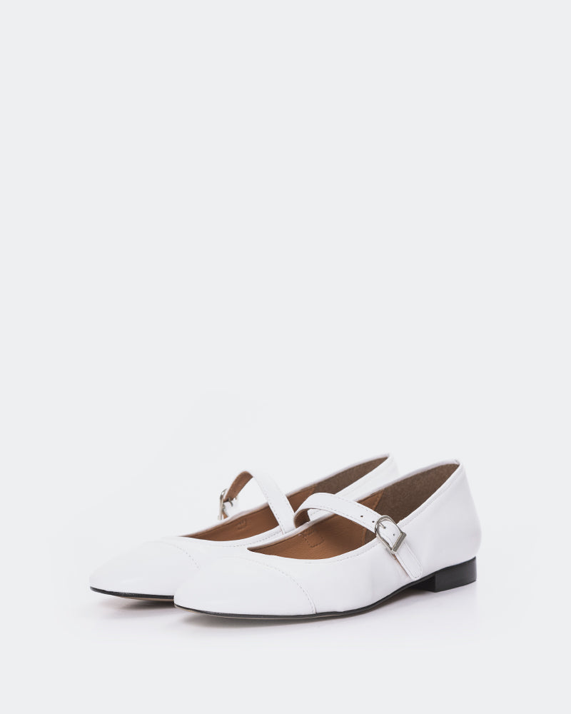 L'intervalle Causeway Cuir Blanc Blanc