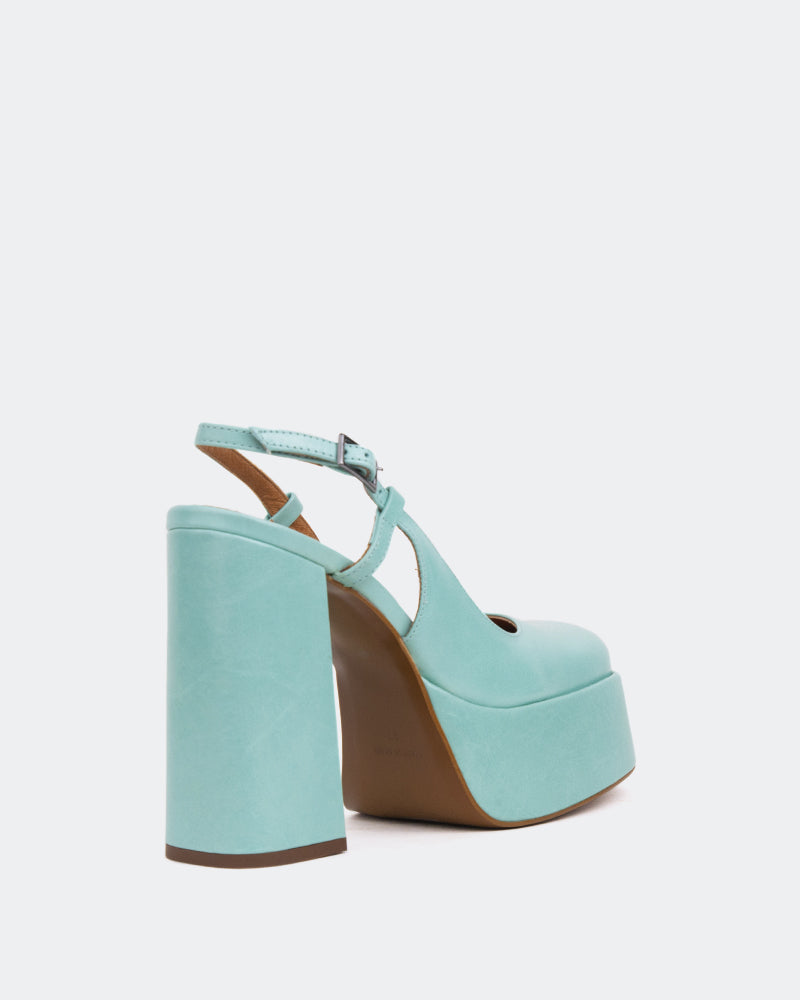 L'intervalle Cave Bleu Leather/Cuir Bleu Bleu