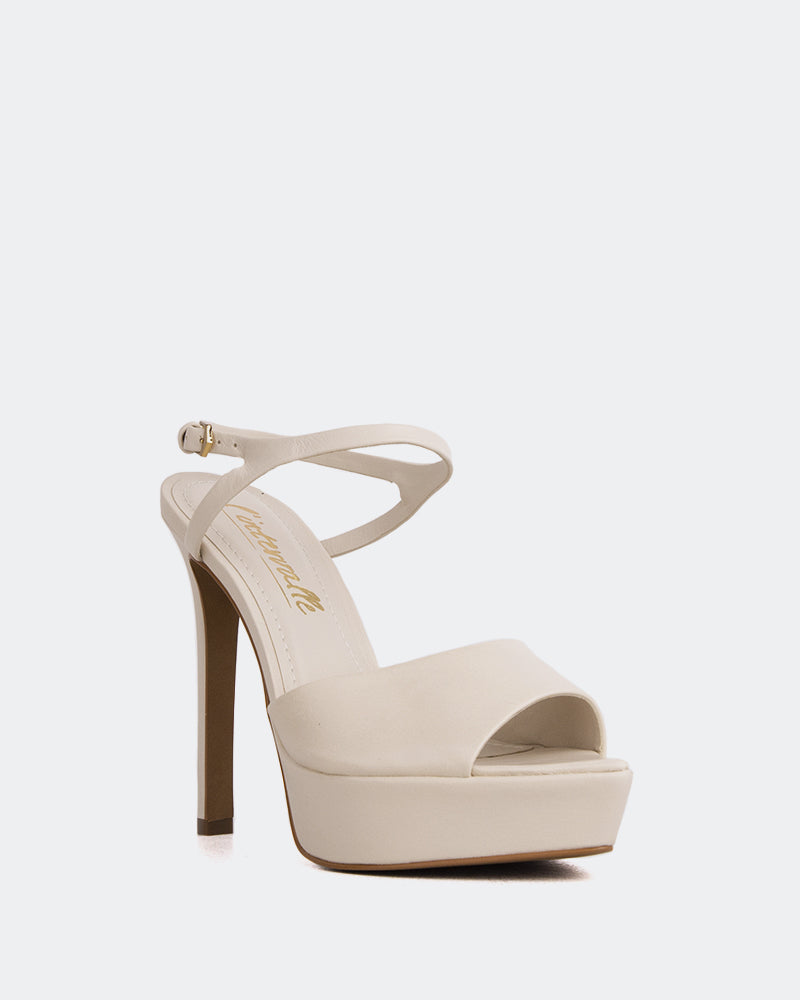 L'intervalle Cavo Blanc Cassé Cuir Blanc