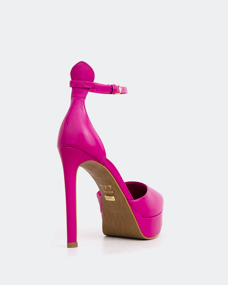 L'intervalle Charmed Cuir Fuchsia Rose