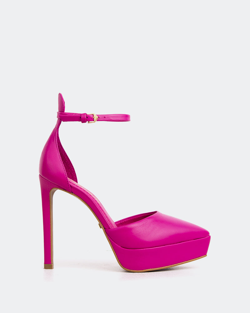 l'intervalle Charmed Cuir fuchsia Rose
