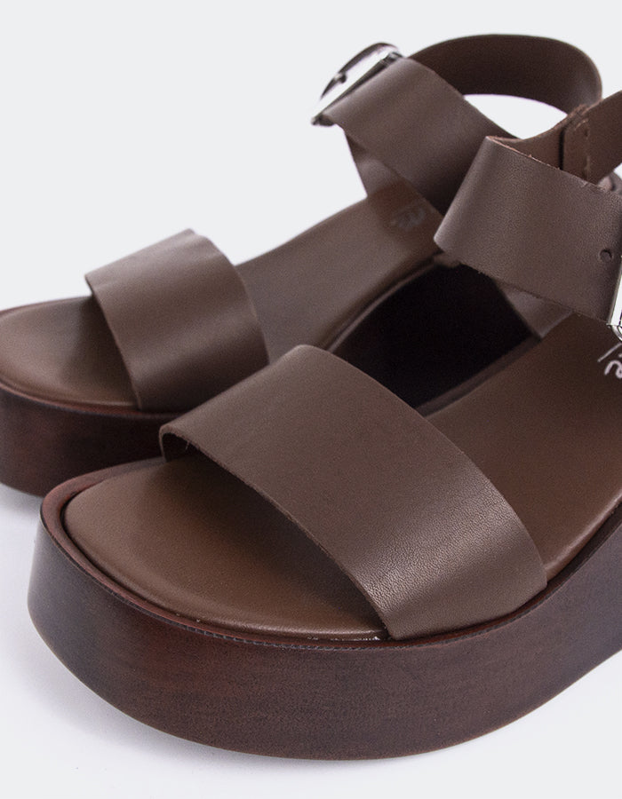 L'intervalle Cher Brun Leather Brun
