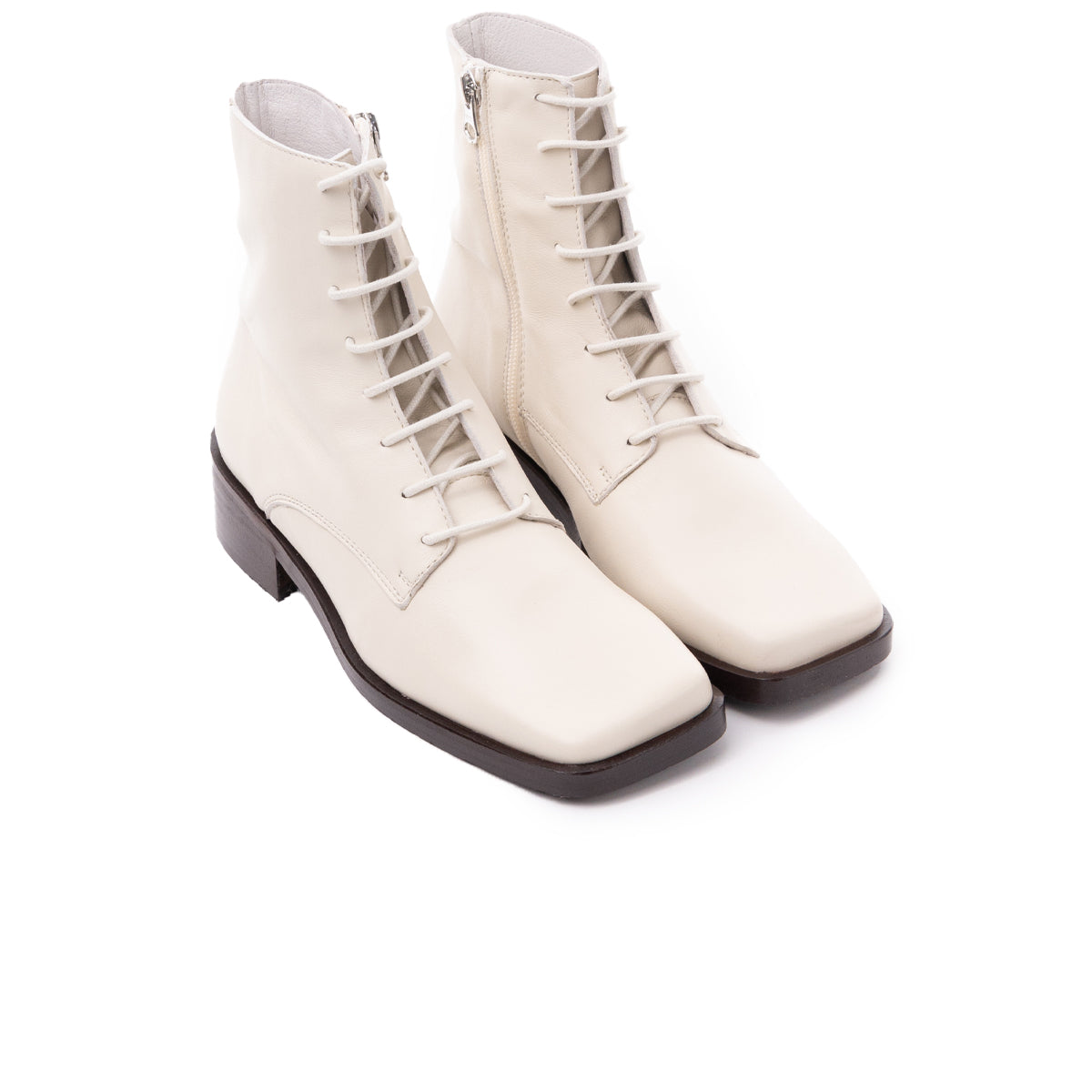 L'intervalle Chertsy Blanc Cassé Cuir Blanc