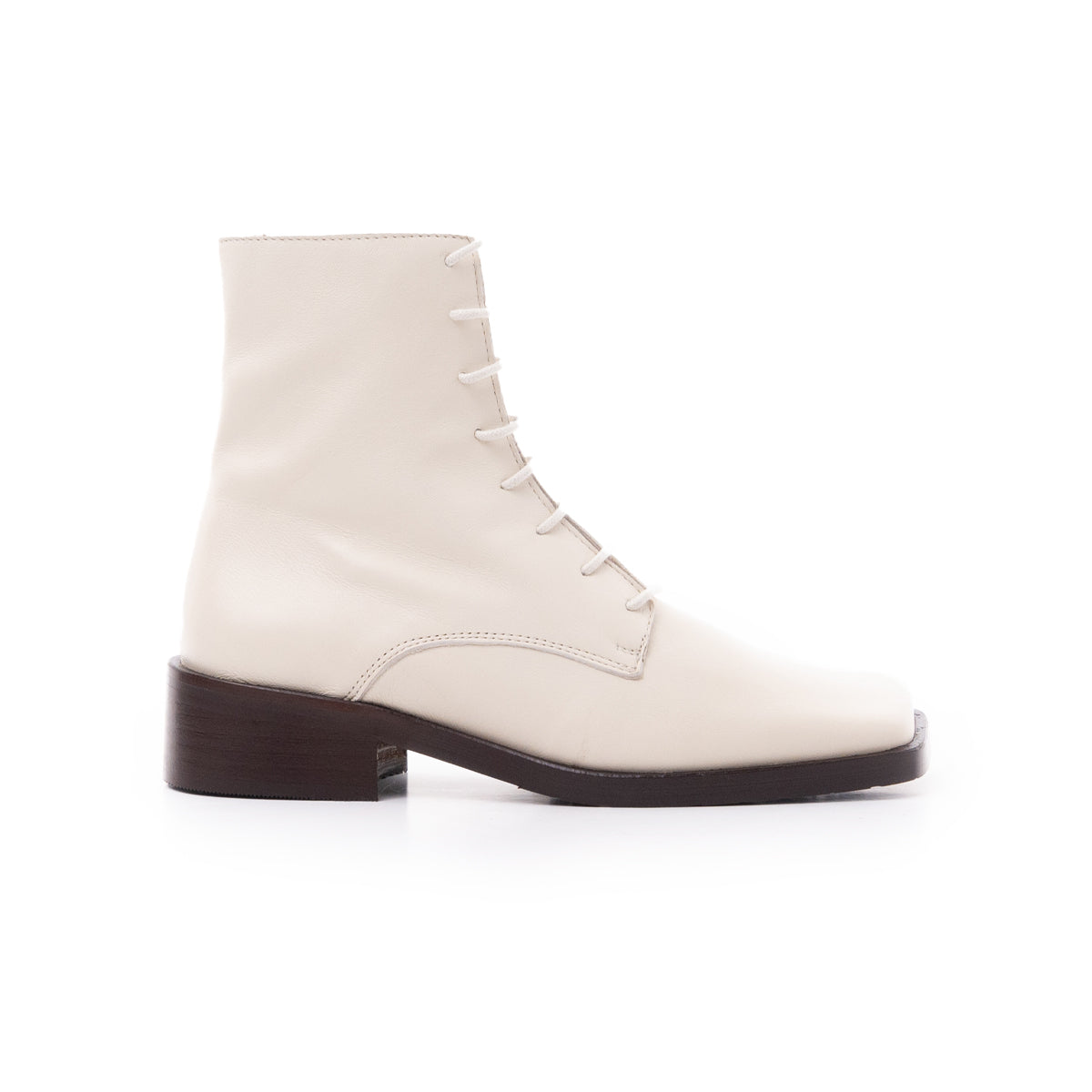 l'intervalle Chertsy Blanc Cassé Cuir Blanc